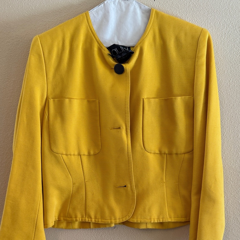 Laurel Burch Vibrant Yellow Blazer